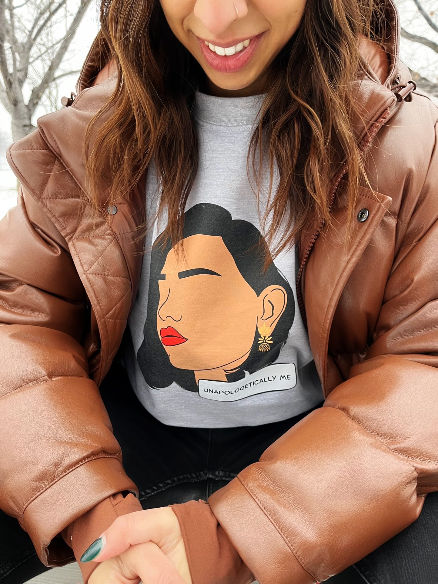 the "unapologetically me" sweatshirt