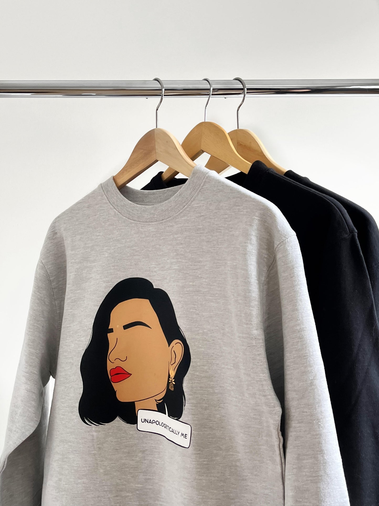 the "unapologetically me" sweatshirt